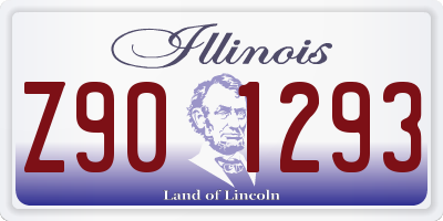IL license plate Z901293