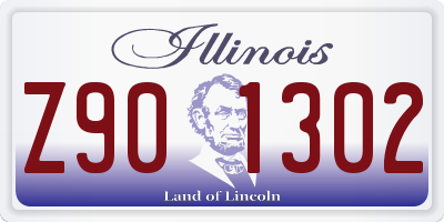IL license plate Z901302