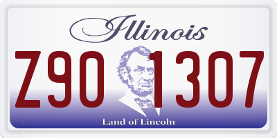 IL license plate Z901307