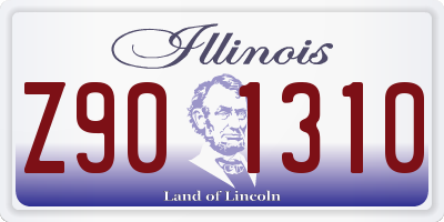 IL license plate Z901310
