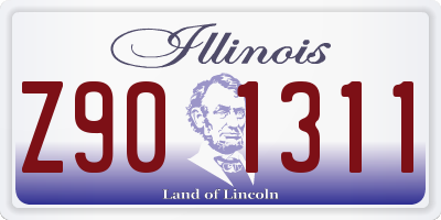 IL license plate Z901311