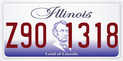IL license plate Z901318