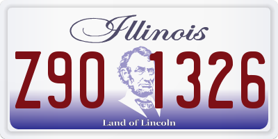 IL license plate Z901326