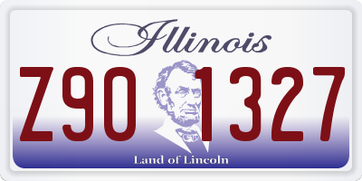 IL license plate Z901327