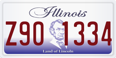 IL license plate Z901334