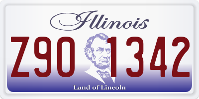 IL license plate Z901342