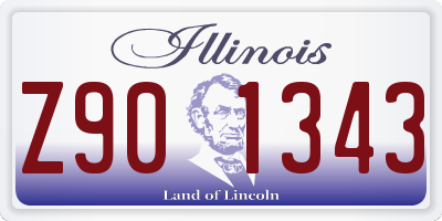 IL license plate Z901343