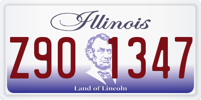 IL license plate Z901347