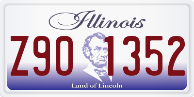 IL license plate Z901352