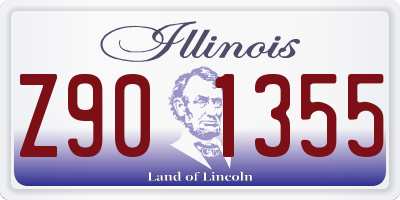 IL license plate Z901355
