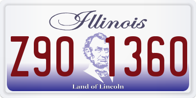 IL license plate Z901360