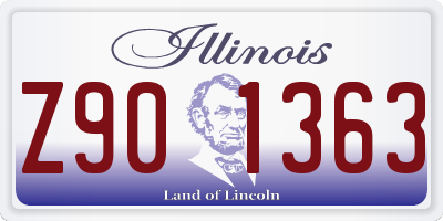 IL license plate Z901363