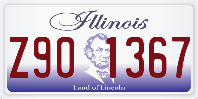 IL license plate Z901367