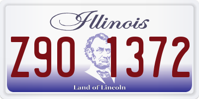 IL license plate Z901372