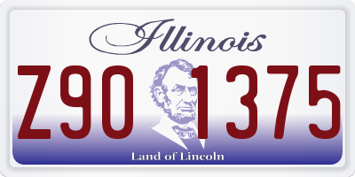 IL license plate Z901375