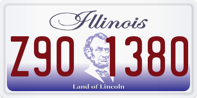 IL license plate Z901380