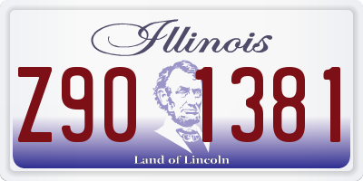 IL license plate Z901381