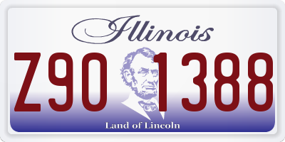 IL license plate Z901388