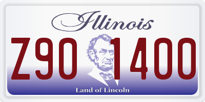 IL license plate Z901400