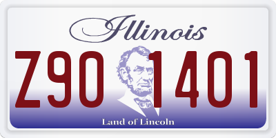 IL license plate Z901401