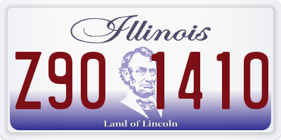 IL license plate Z901410