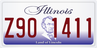 IL license plate Z901411