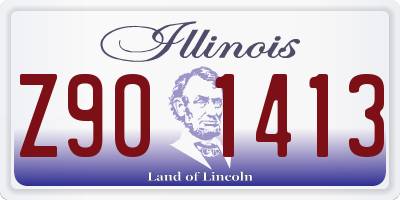 IL license plate Z901413