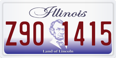IL license plate Z901415