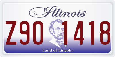 IL license plate Z901418