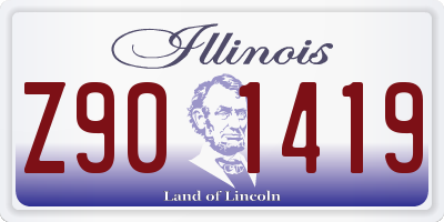 IL license plate Z901419