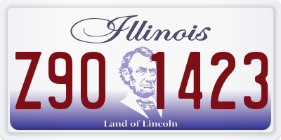 IL license plate Z901423
