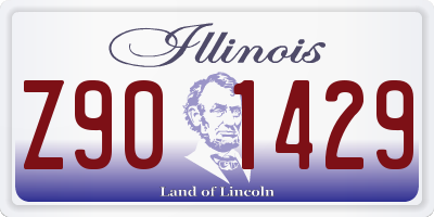 IL license plate Z901429