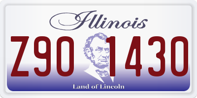 IL license plate Z901430