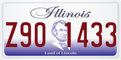IL license plate Z901433