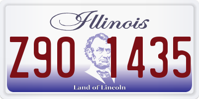 IL license plate Z901435