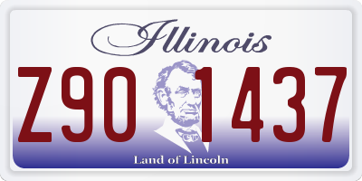 IL license plate Z901437