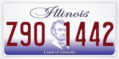 IL license plate Z901442