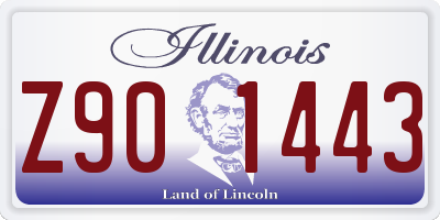 IL license plate Z901443