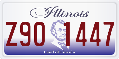IL license plate Z901447