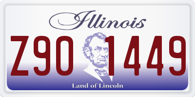 IL license plate Z901449