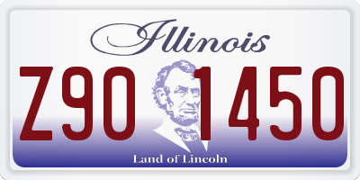 IL license plate Z901450