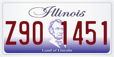 IL license plate Z901451