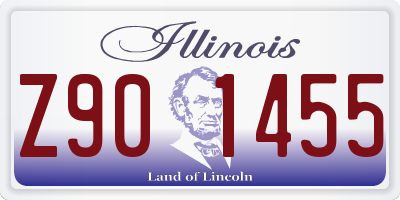 IL license plate Z901455