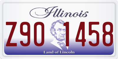 IL license plate Z901458