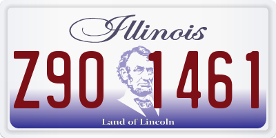 IL license plate Z901461