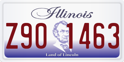 IL license plate Z901463