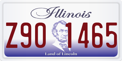 IL license plate Z901465