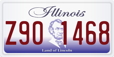 IL license plate Z901468