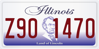 IL license plate Z901470