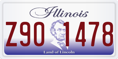 IL license plate Z901478